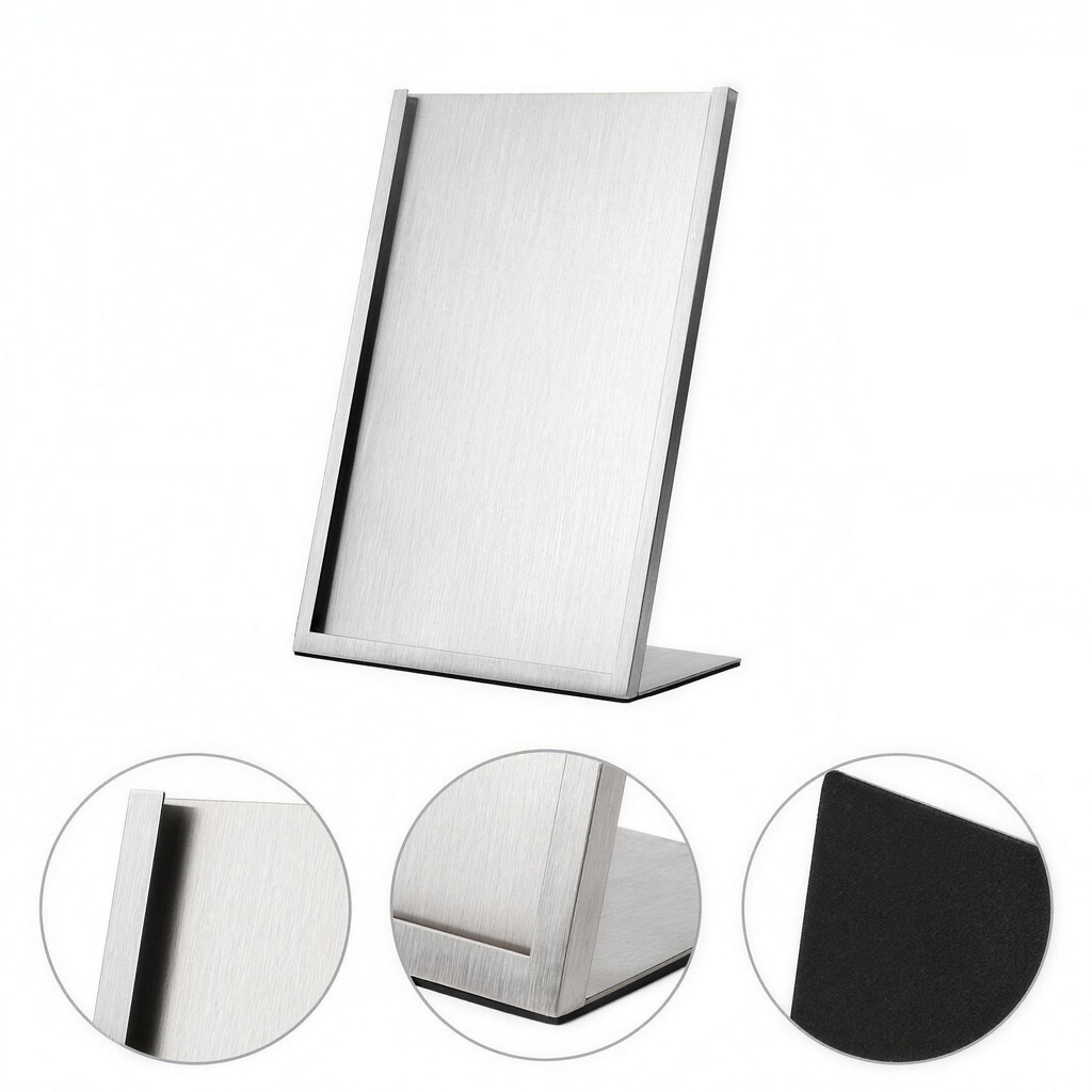 2 Pieces L-shaped Poster Display Stand
