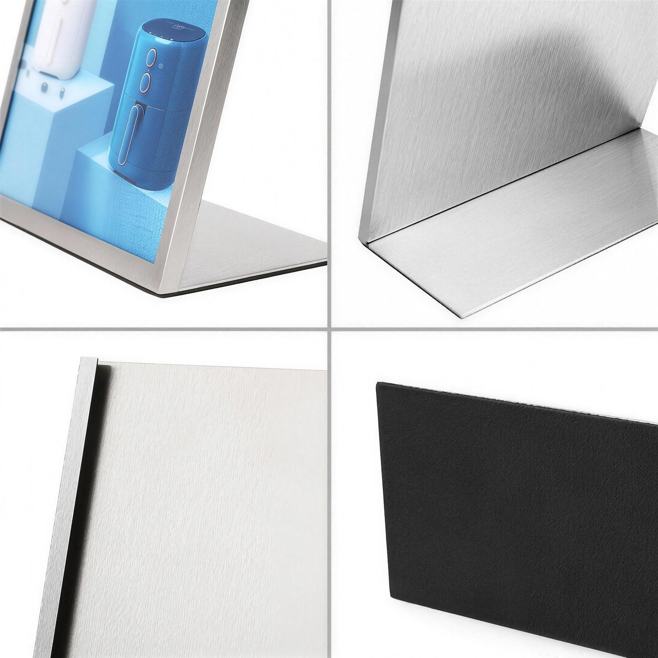 2 Pieces L-shaped Poster Display Stand
