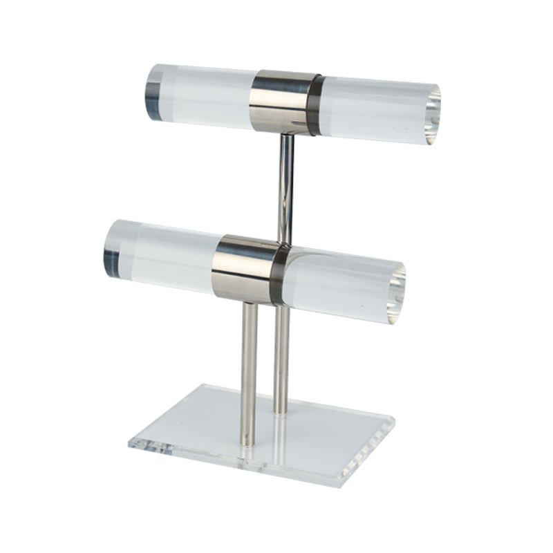 2 Pack Stainless Steel Acrylic Bracelet Stand