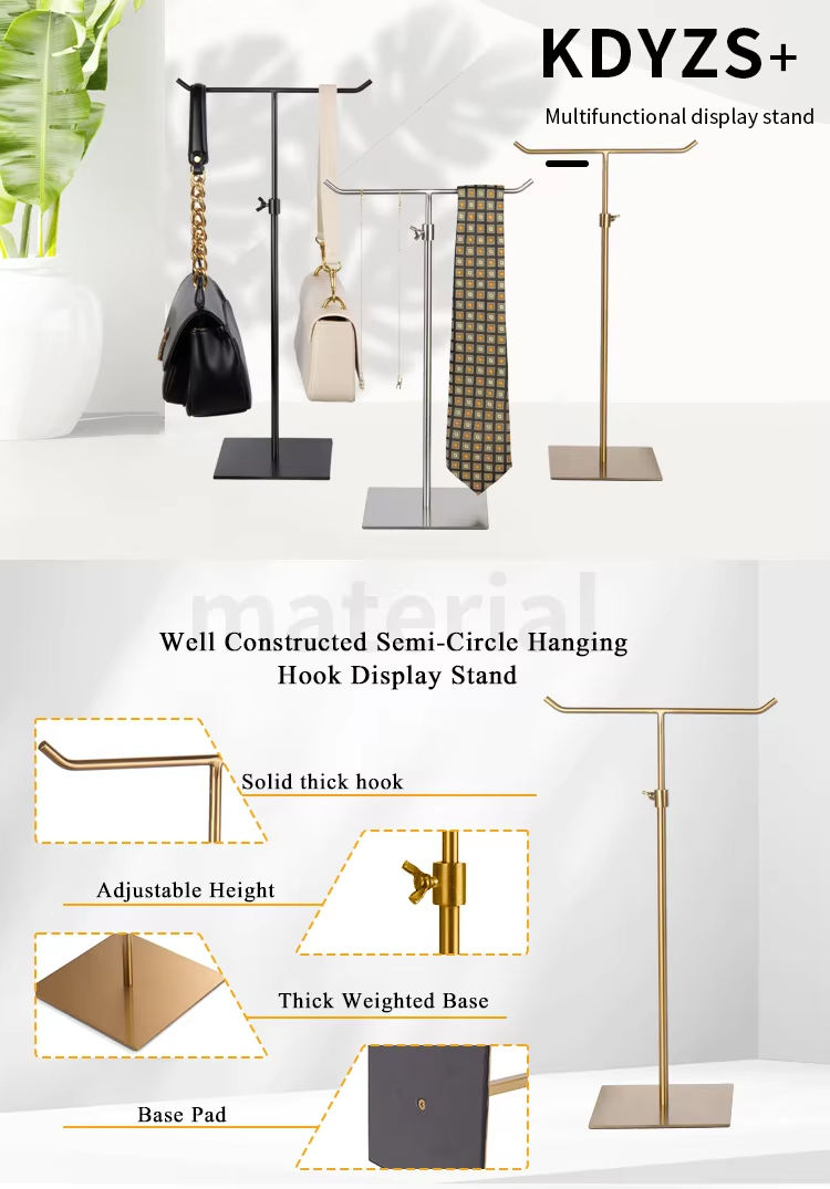 3 Pieces Scarf and Bag Display Stand