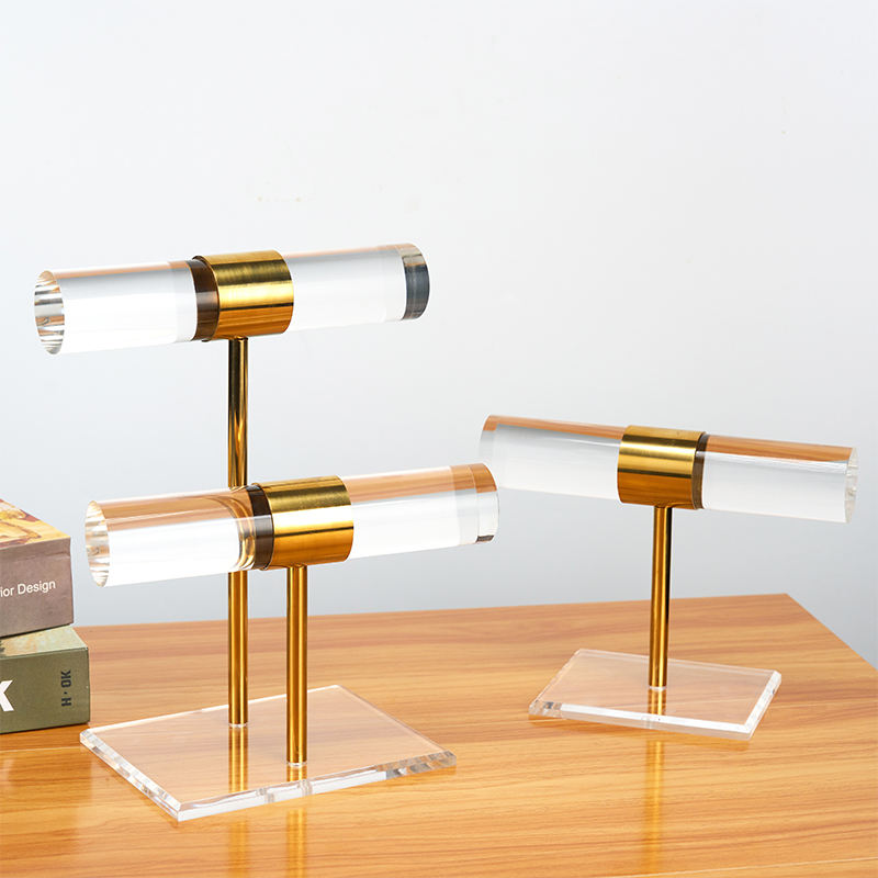 2 Pack Stainless Steel Acrylic Bracelet Stand