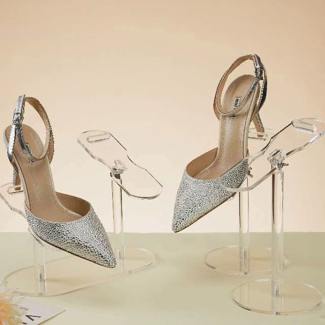 3 Pieces Acrylic Shoe Rack