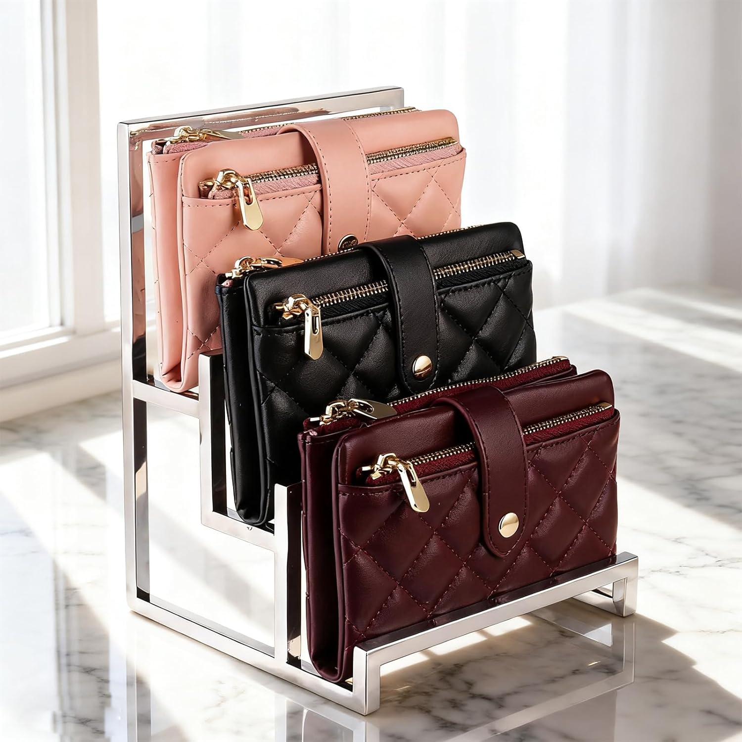 Polished 3-Layer Wallet Display