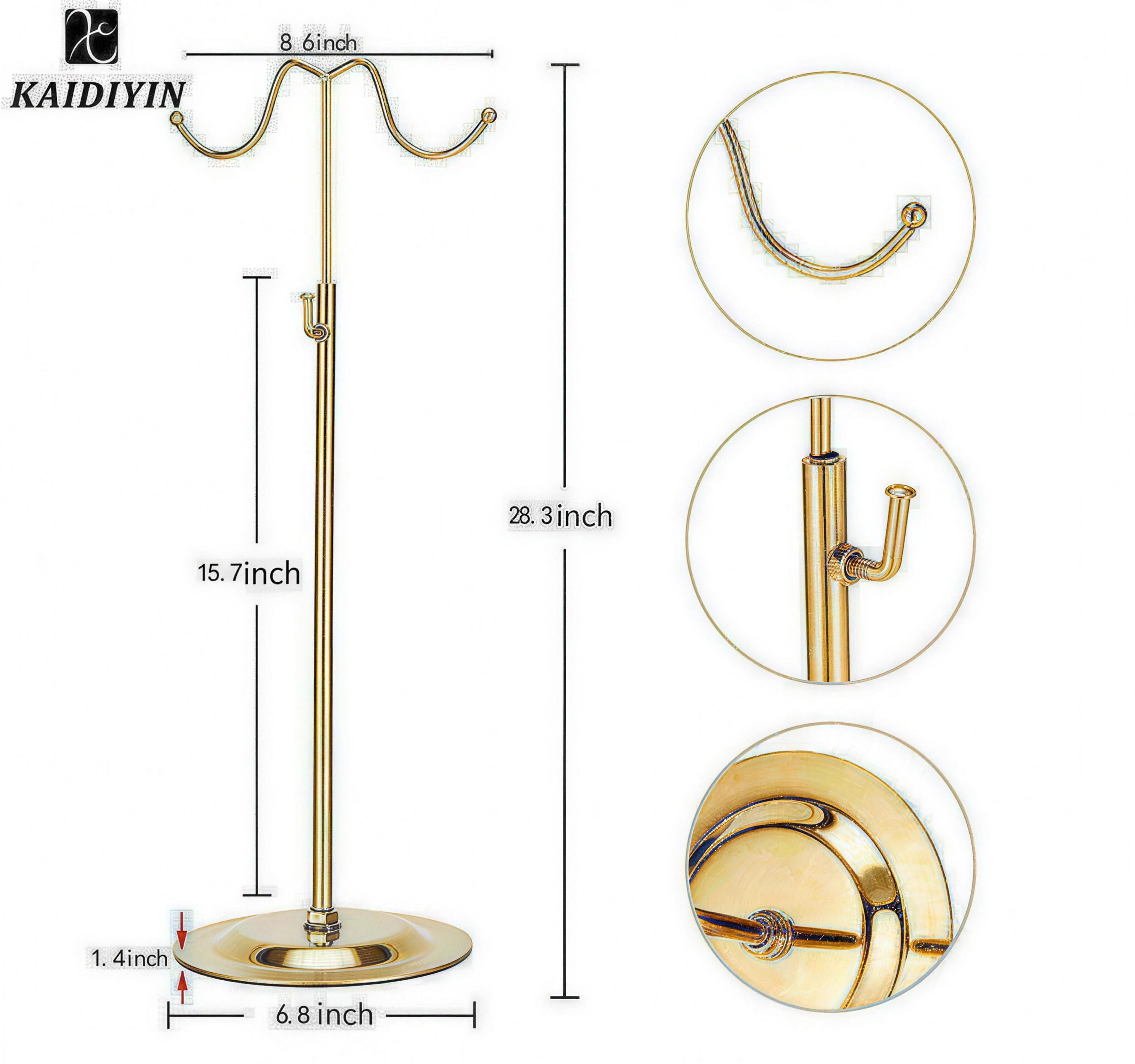 3 Pieces  Double-Headed Hanging Bag Rack