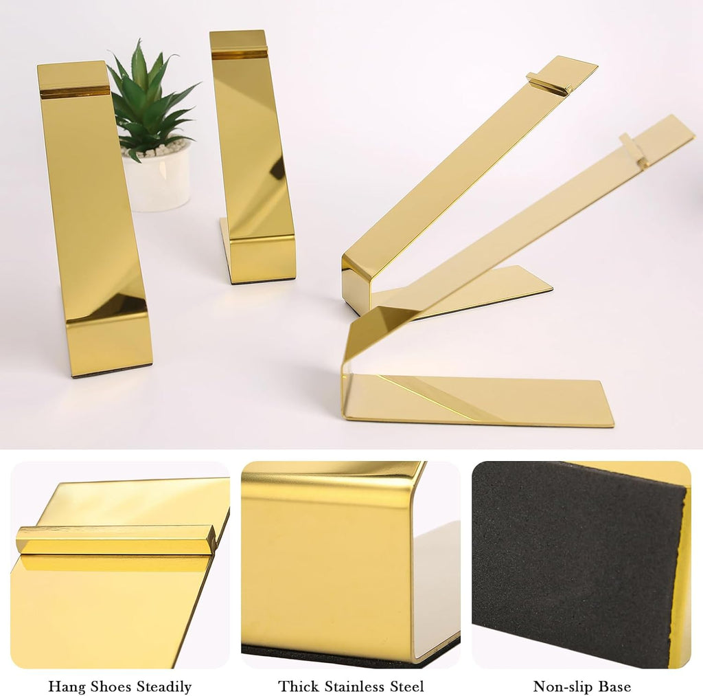 4Pcs Stainless Steel Shoes Display