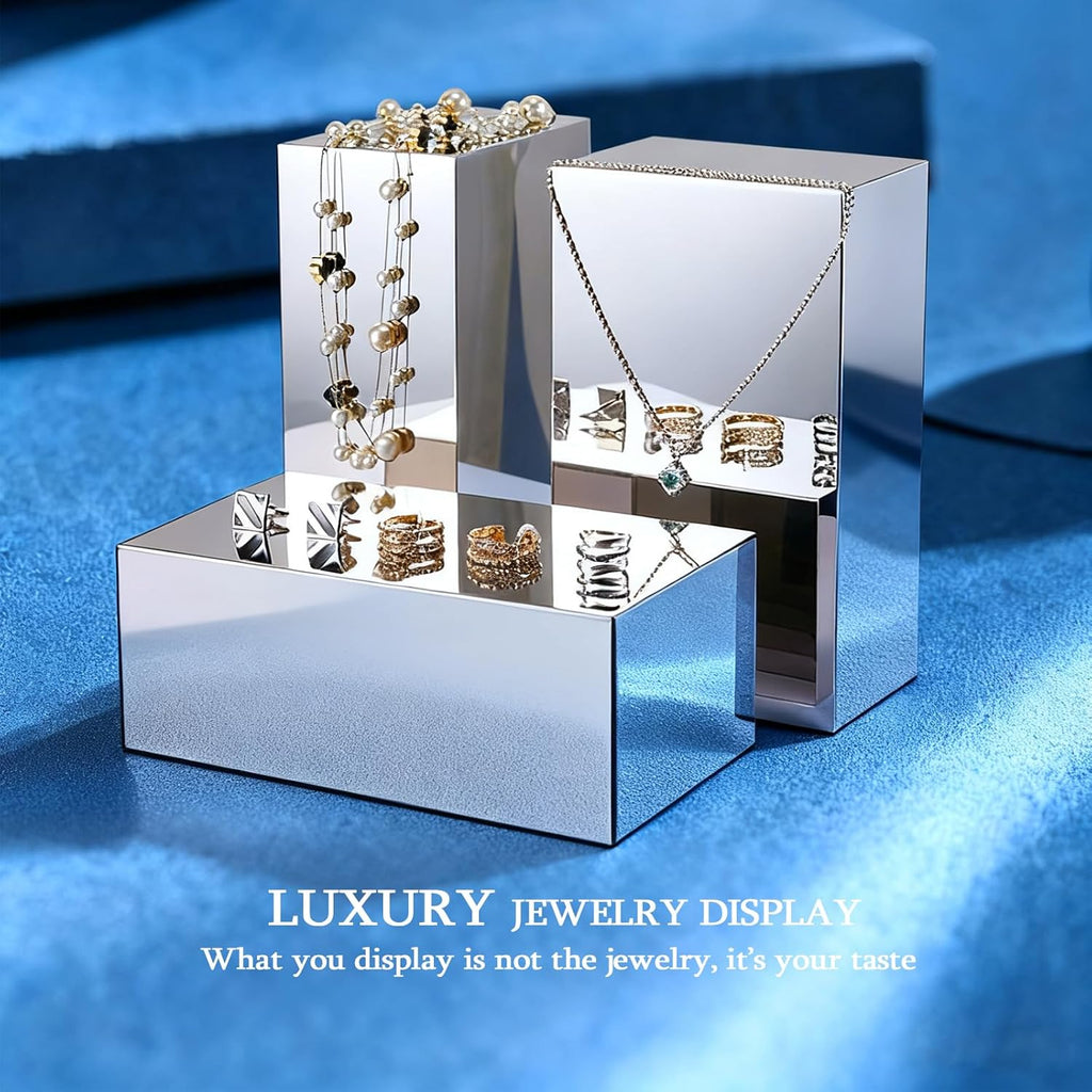 Silver Display Riser Stand, 1 Piece