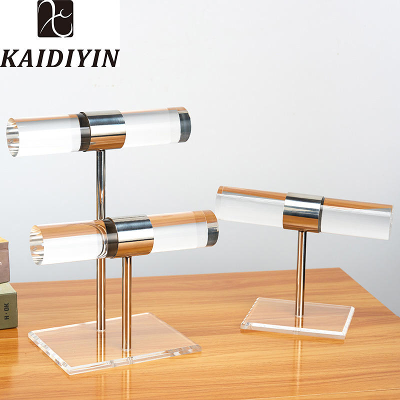 2 Pack Stainless Steel Acrylic Bracelet Stand