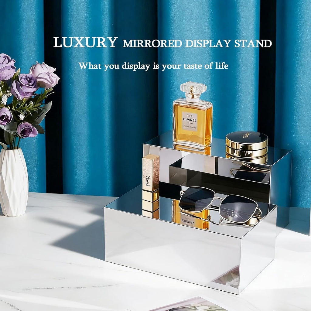 Silver Display Riser Stand, 1 Piece