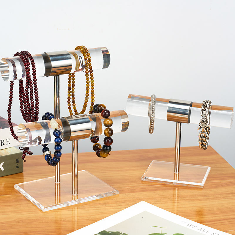 2 Pack Stainless Steel Acrylic Bracelet Stand