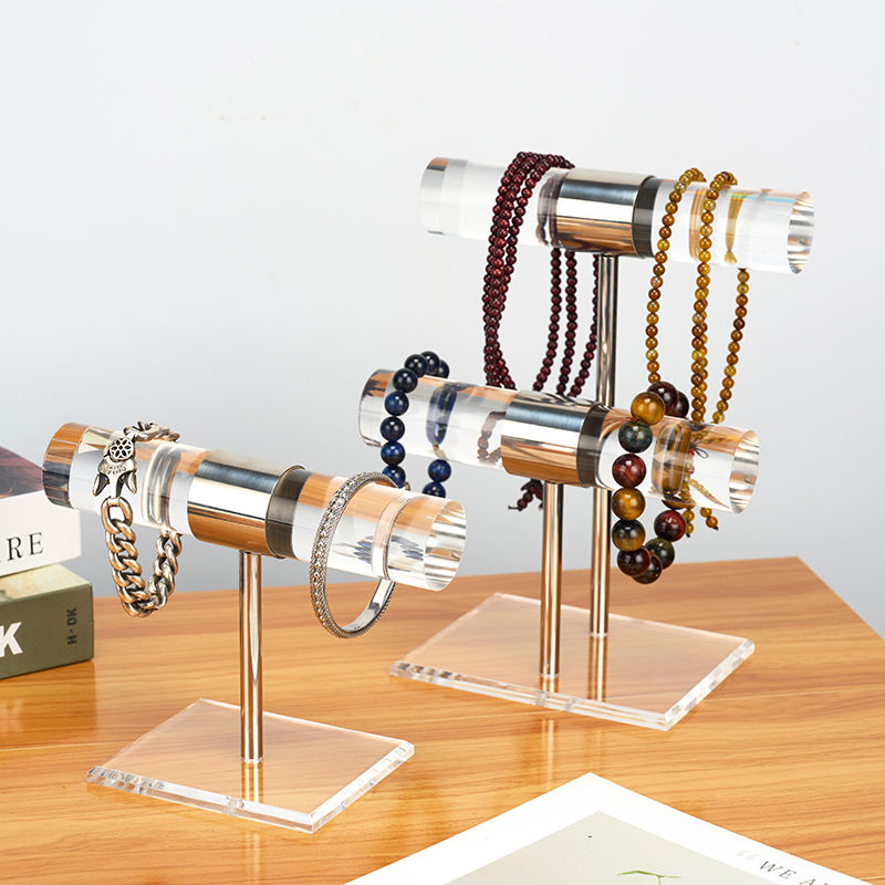 2 Pack Stainless Steel Acrylic Bracelet Stand