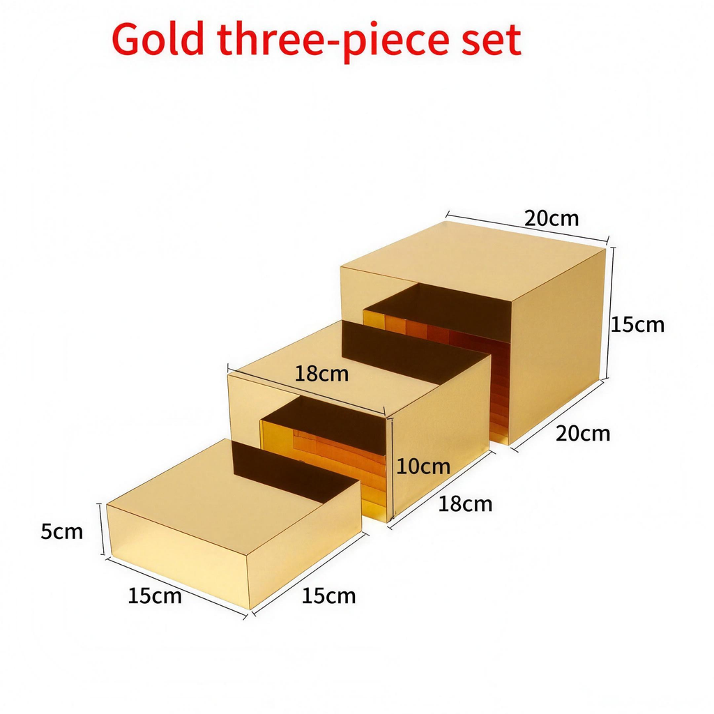 Acrylic Cube Display Box Set