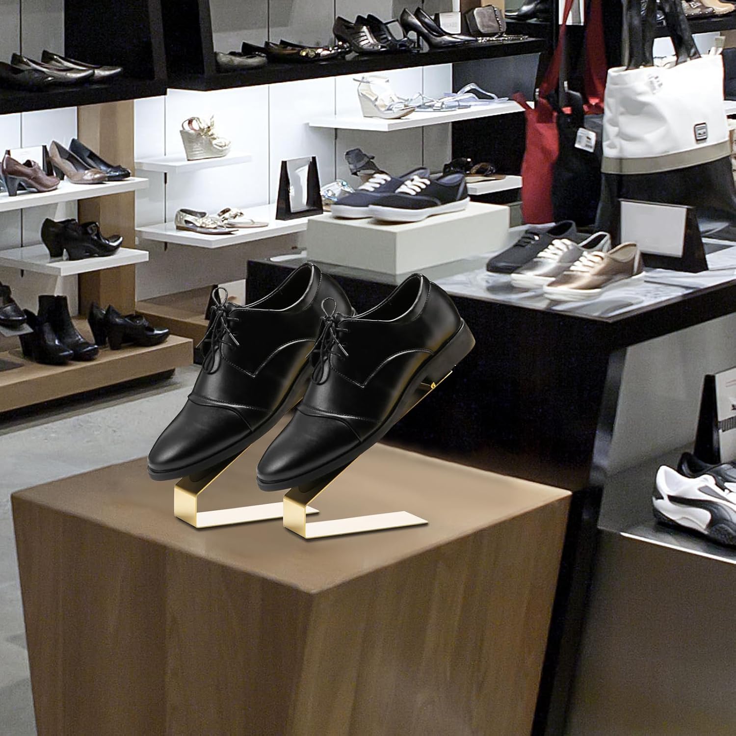 4Pcs Stainless Steel Shoes Display