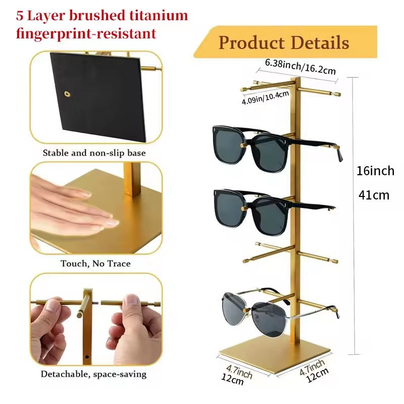 2 Pieces Five-layer Glasses Stand