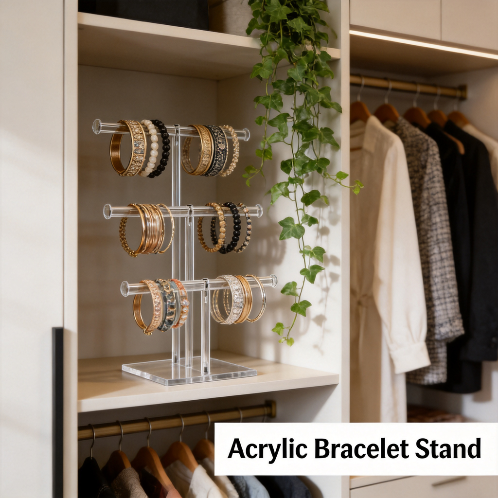 2 Pieces Three-layer Aacrylic Bracelet Stand Bracelet Stand