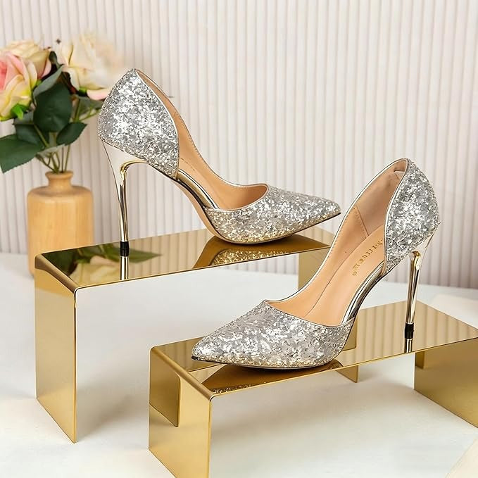 Purse Display Stand, 3pcs Risers Display Stands Stainless Steel