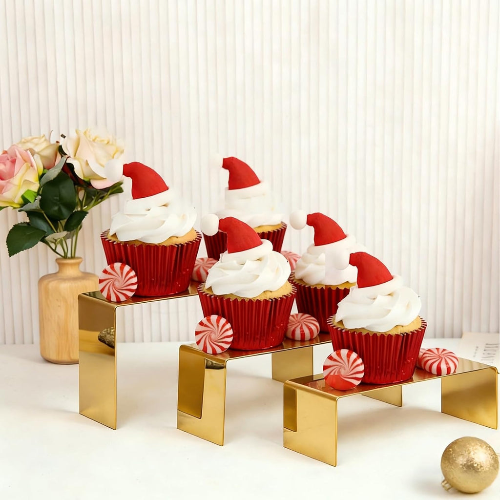 Purse Display Stand, 3pcs Risers Display Stands Stainless Steel